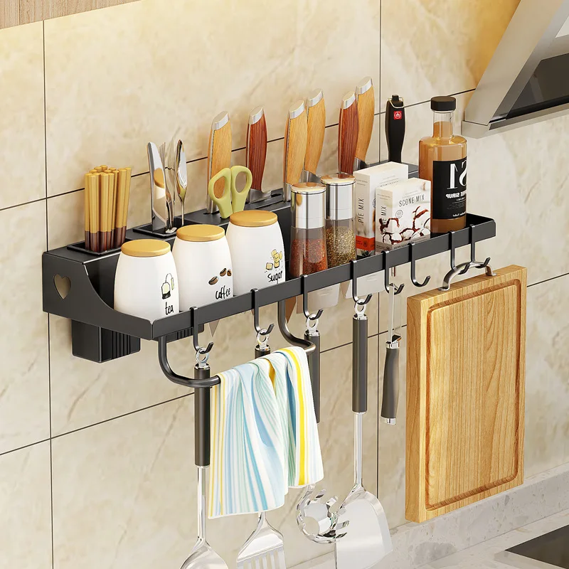 WHYY Kitchen Storage Shelf Stainless Steel Seasoning Rack Chopsticks Barrel Knife Rack Seasoning Rack Wall-mounted Accessories
WHYY Kitchen Storage Shelf Stainless Steel Seasoning Rack Chopsticks Barrel Knife Rack Seasoning Rack Wall-mounted Accessories