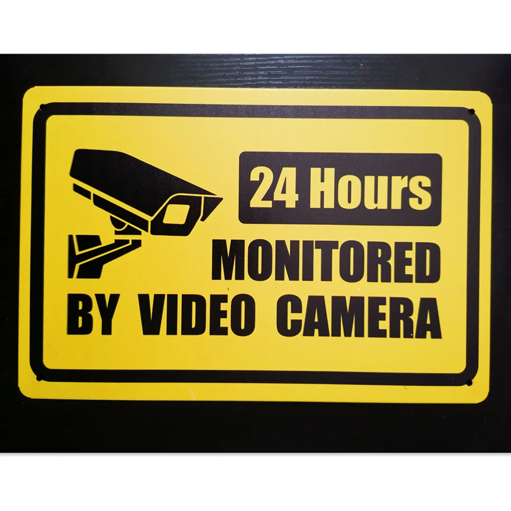 24 Hours MONITORED BY VIDEO CAMERA Warning Sign Poster Tin Plaque Vintage Metal Painting Bar Cafe Public Place Home Decoration
24 Hours MONITORED BY VIDEO CAMERA Warning Sign Poster Tin Plaque Vintage Metal Painting Bar Cafe Public Place Home Decoration