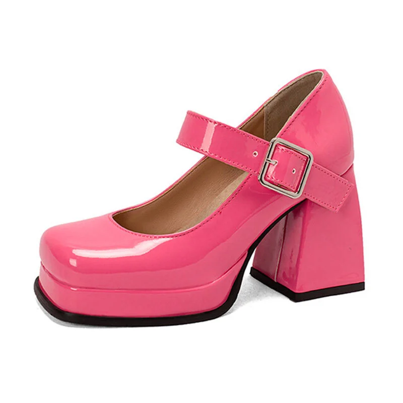 Pink Black Red Heeled Women Pumps Mary Janes Shoes Square Toe White High Heels Female Working Party Dance Shoes Plus Size 34-43
Pink Black Red Heeled Women Pumps Mary Janes Shoes Square Toe White High Heels Female Working Party Dance Shoes Plus Size 34-43