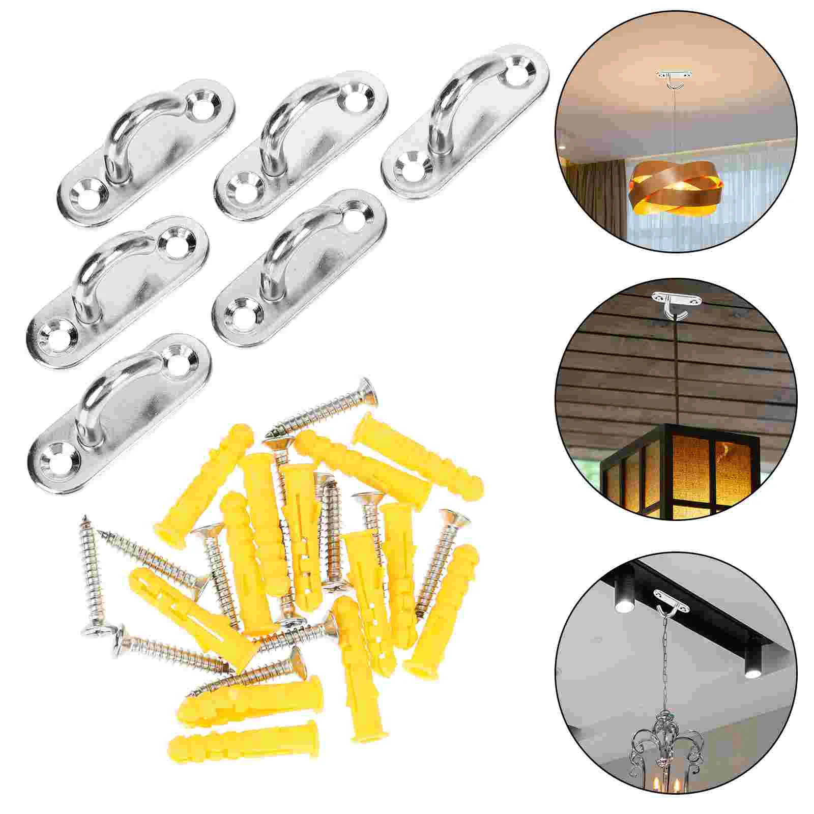 6pcs 5mm Practical Anchor Screw Wall Mount Hook For Basket Hook For Hanging Lamp Hook For Ceiling Fan Ceiling Hooks
6pcs 5mm Practical Anchor Screw Wall Mount Hook For Basket Hook For Hanging Lamp Hook For Ceiling Fan Ceiling Hooks