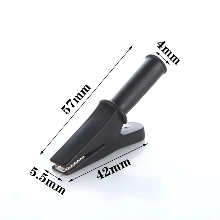 Зажимы типа «крокодил» черные, 4 мм, 30 А, 1 шт.
Зажимы типа «крокодил» черные, 4 мм, 30 А, 1 шт.