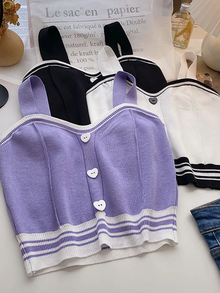 Heliar Women Cute Tops With Buttons Knitted Crop Tops Ladies Camis For Summer Latin Style Knit Hot Top Women 2022 Summer
Heliar Women Cute Tops With Buttons Knitted Crop Tops Ladies Camis For Summer Latin Style Knit Hot Top Women 2022 Summer