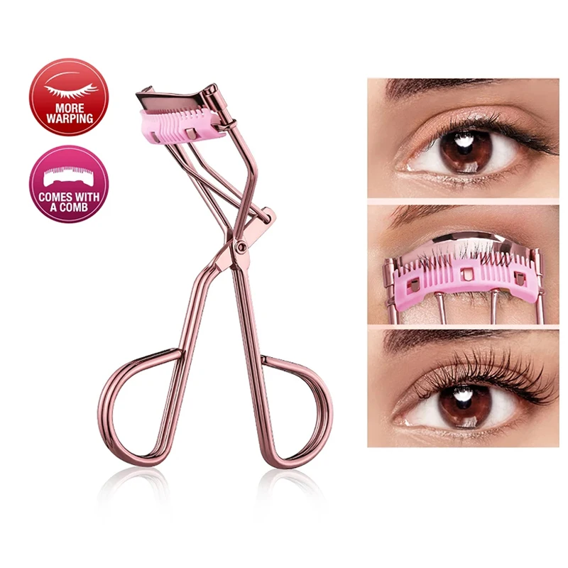 1PC Handy Curling Eyelash Curler with Comb Long-lasting Styling Natural Curling Fits All Eye Shapes Eyelashes Beauty Makeup Tool
1PC Handy Curling Eyelash Curler with Comb Long-lasting Styling Natural Curling Fits All Eye Shapes Eyelashes Beauty Makeup Tool