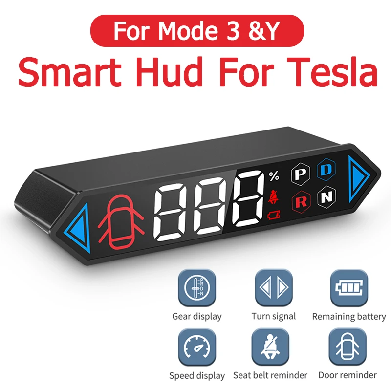 Car HUD Head-Up Display For Tesla Model 3 Model Y Dashboard Electronic Speedometer Signal Gear Turning Light Car Accessories
Car HUD Head-Up Display For Tesla Model 3 Model Y Dashboard Electronic Speedometer Signal Gear Turning Light Car Accessories