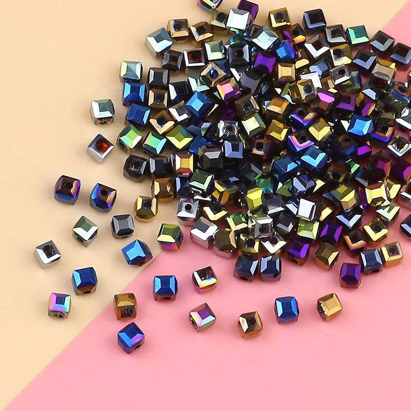 Electroplated Austrian square color crystal beads 4mm/100PCS crystal faceted bead jewelry DIY bracelet necklace accessories
Electroplated Austrian square color crystal beads 4mm/100PCS crystal faceted bead jewelry DIY bracelet necklace accessories