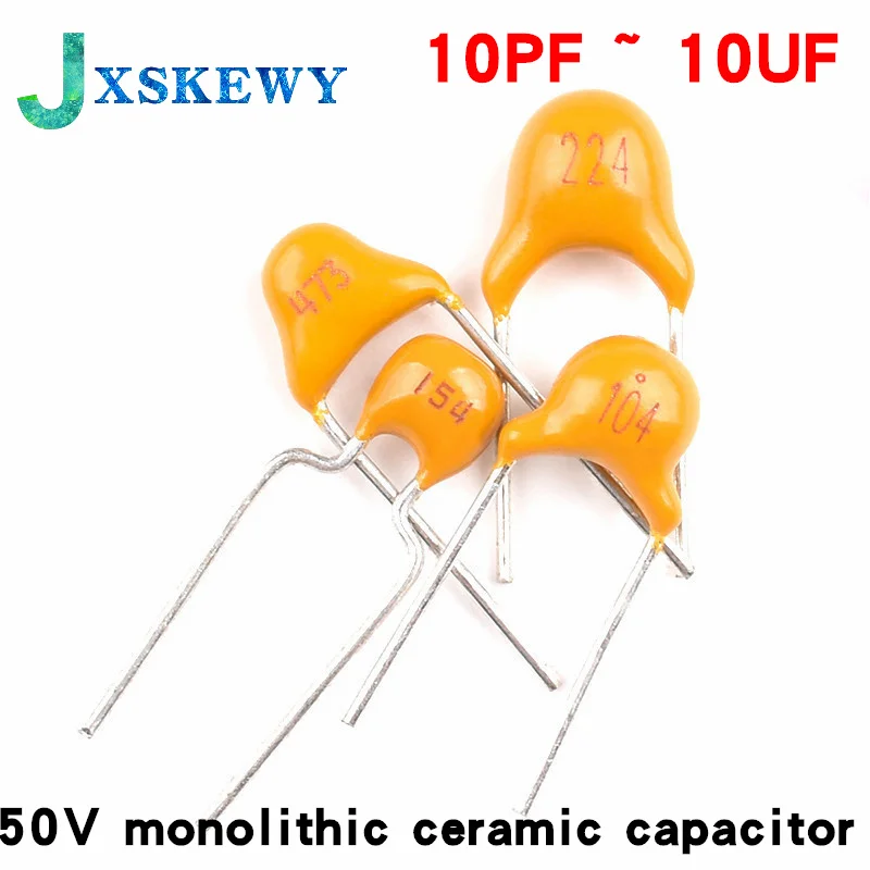 100Pcs 50V monolithic ceramic capacitor 10PF ~ 10UF 22PF 47NF 220NF 1NF 4.7UF 1UF 100NF 330NF 0.1UF 102 104 105 106 103 473 334
100Pcs 50V monolithic ceramic capacitor 10PF ~ 10UF 22PF 47NF 220NF 1NF 4.7UF 1UF 100NF 330NF 0.1UF 102 104 105 106 103 473 334
