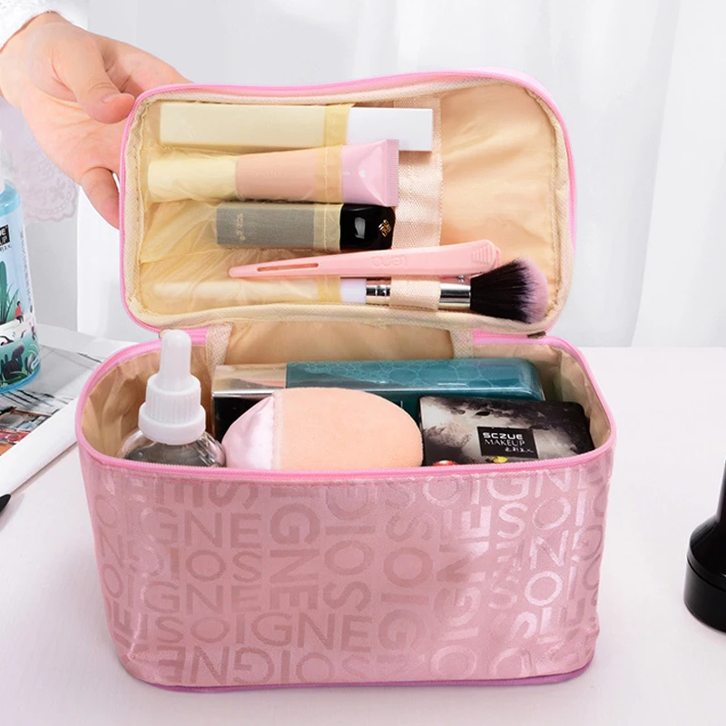 4 Colors Optional Women's Lettered Make-up Bag Fashion Square Travel Portable Storage Wash Bag Girl Makeup Bag Cosmetic Storage
4 Colors Optional Women's Lettered Make-up Bag Fashion Square Travel Portable Storage Wash Bag Girl Makeup Bag Cosmetic Storage