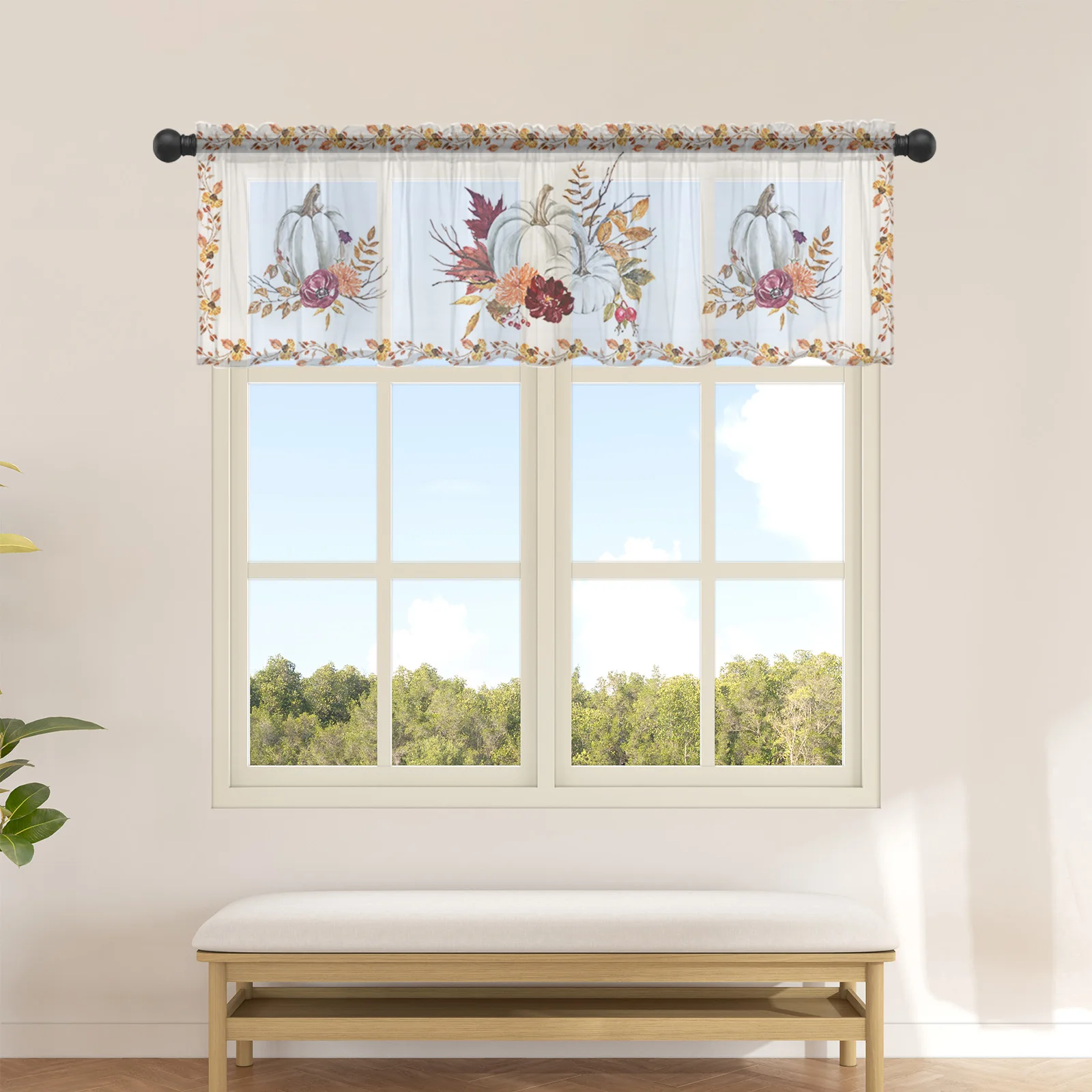 Thanksgiving Pumpkin Maple Leaf Short Tulle Curtain Kitchen Small Curtain Sheer Curtain Living Room Home Decor Voile Drapes
Thanksgiving Pumpkin Maple Leaf Short Tulle Curtain Kitchen Small Curtain Sheer Curtain Living Room Home Decor Voile Drapes