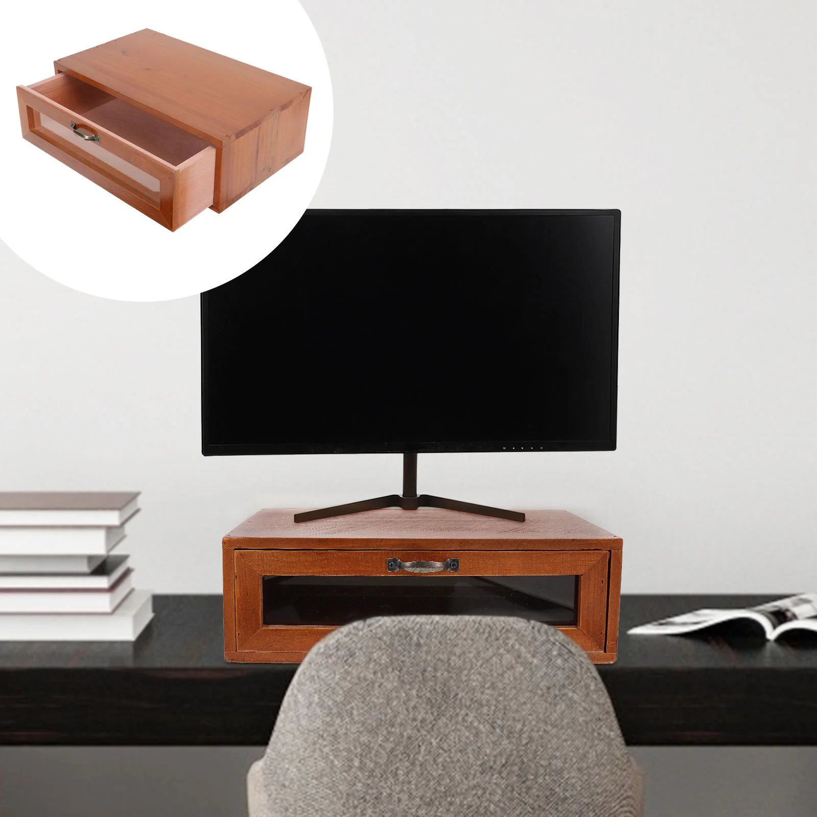 Monitor Stand Riser Shelf Computer Desktop Drawer Desk Screen Storage Laptop Organizer Retro Box Wood Rack Pc Save Adjustable
Monitor Stand Riser Shelf Computer Desktop Drawer Desk Screen Storage Laptop Organizer Retro Box Wood Rack Pc Save Adjustable