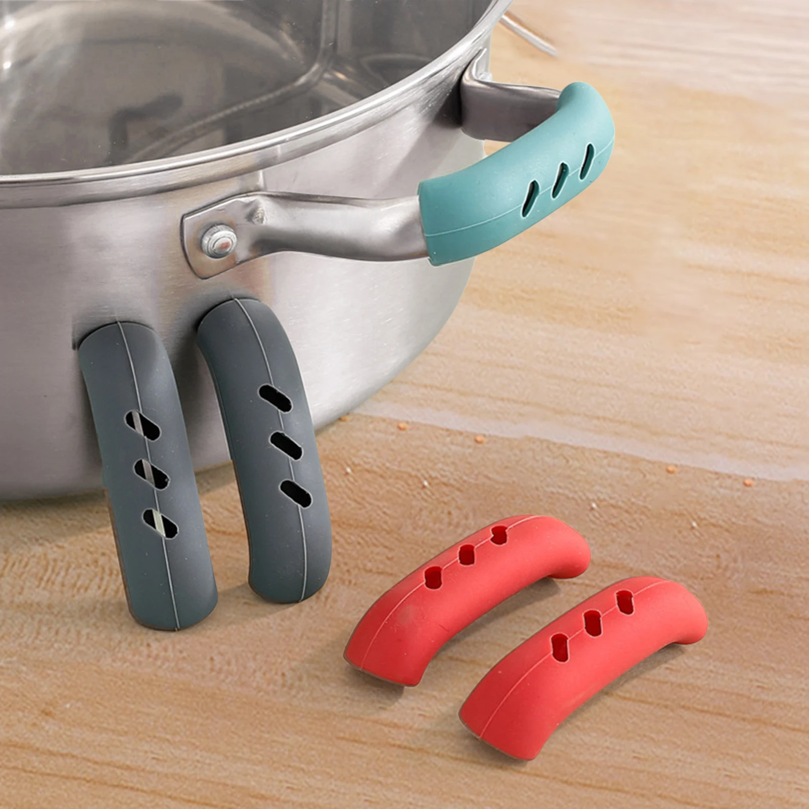 2PCS Silicone Pot Handle Cover Kitchen Accessories Heat Resistant Cover Anti-skid Lid Holding Knob Pot Cookware Protective Cover
2PCS Silicone Pot Handle Cover Kitchen Accessories Heat Resistant Cover Anti-skid Lid Holding Knob Pot Cookware Protective Cover