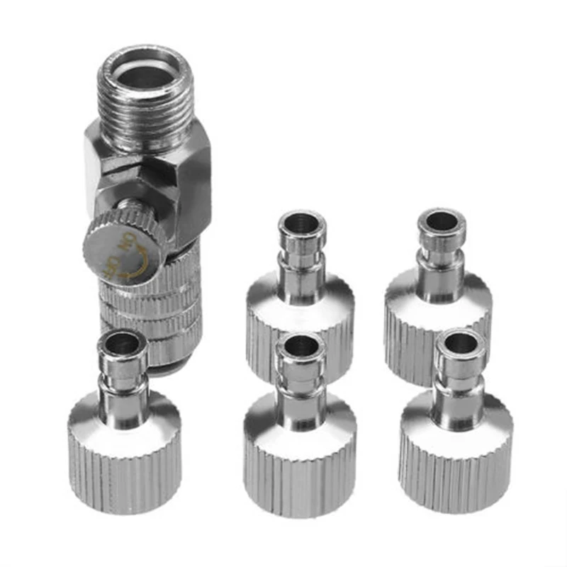 5Pcs Airbrush Quick Release Plug Coupling Disconnect Coupler Release Adapters With 1/8"Male Fitting Airbrush Accessories
5Pcs Airbrush Quick Release Plug Coupling Disconnect Coupler Release Adapters With 1/8"Male Fitting Airbrush Accessories