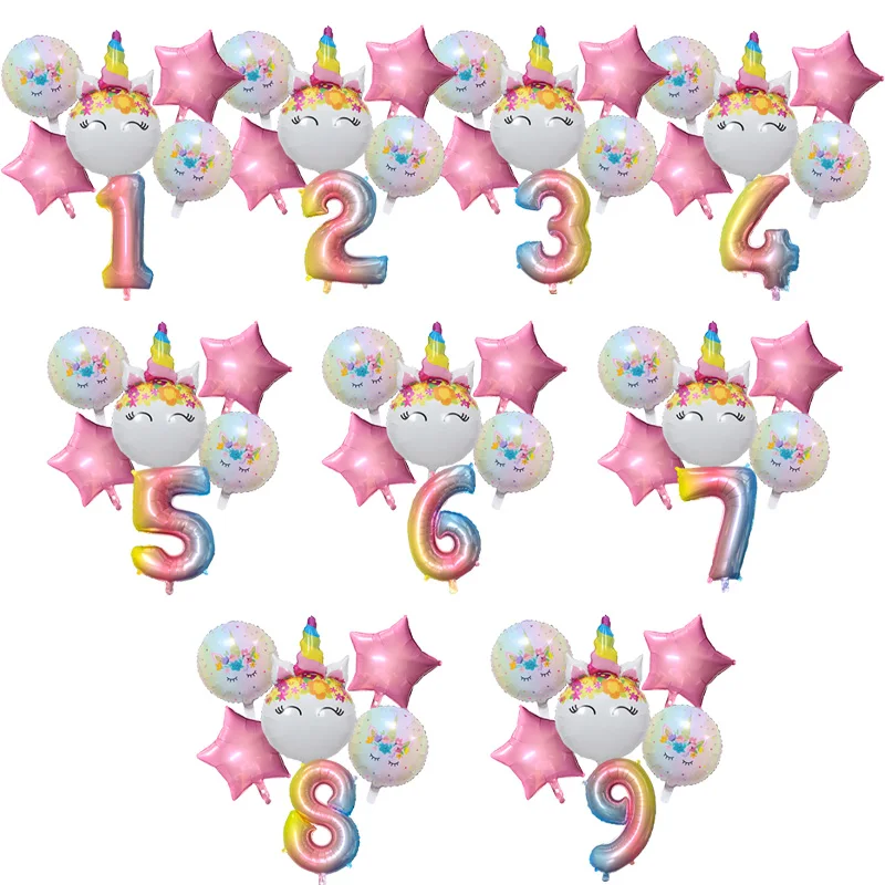Unicorn Balloon 1st Birthday Party Decorations Kids Globos Baby Shower Girl Boy First Number Inflatable 32Inch Foil Balloons New
Unicorn Balloon 1st Birthday Party Decorations Kids Globos Baby Shower Girl Boy First Number Inflatable 32Inch Foil Balloons New
