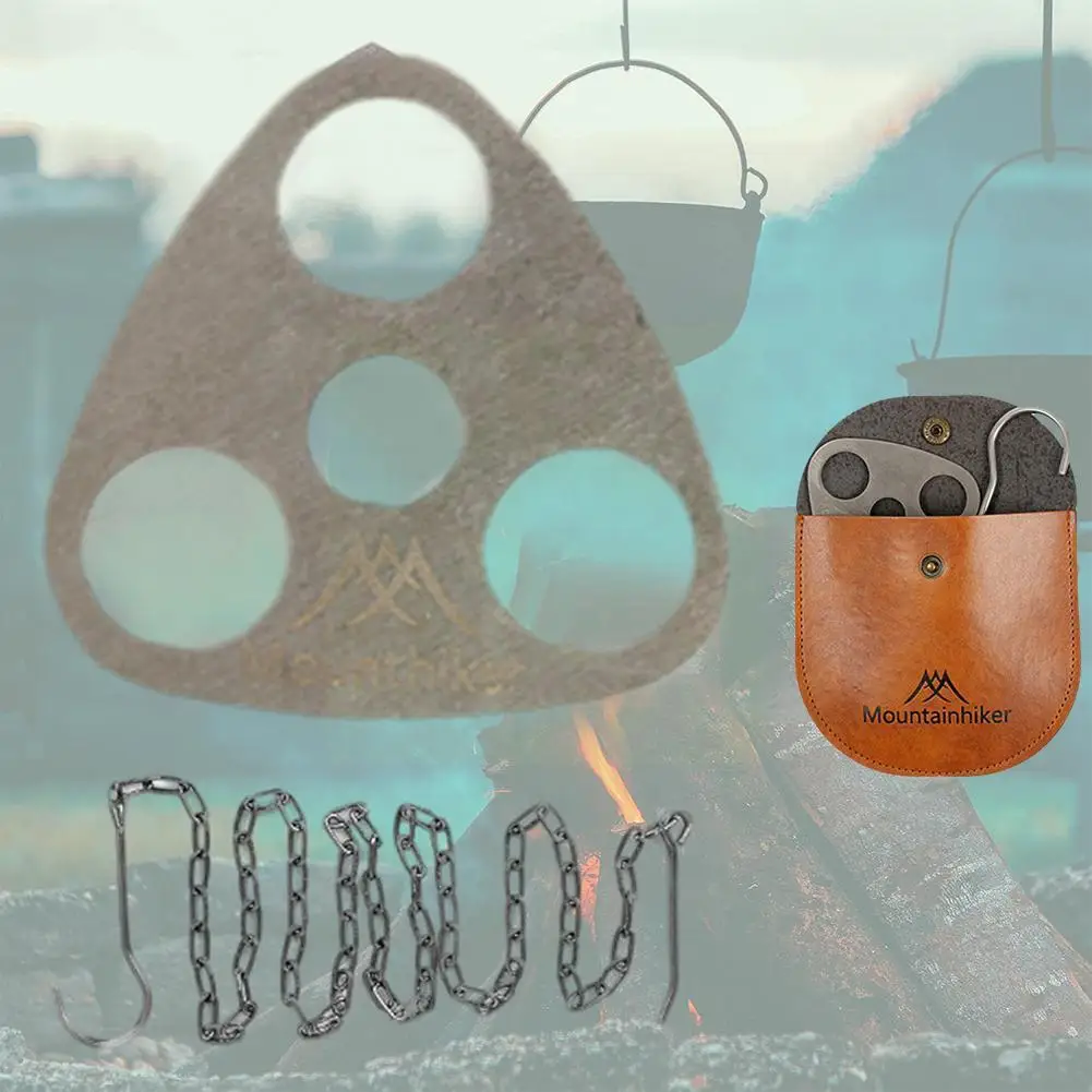 Tripod Mount With Leather Storage Bag Hanging Chain Camping Adjustable Length Grill Hanger Hiking Pot Tripod Hanging Cookin B9s2
Tripod Mount With Leather Storage Bag Hanging Chain Camping Adjustable Length Grill Hanger Hiking Pot Tripod Hanging Cookin B9s2