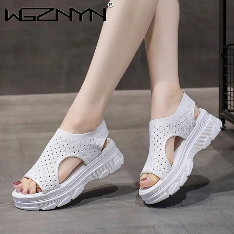 2022 Summer Fashion Women Sandals Solid Color Mesh Wedge Shoe Hollow Out Casual Ladies Open Toe Slip-on Platform Female Sandalia
2022 Summer Fashion Women Sandals Solid Color Mesh Wedge Shoe Hollow Out Casual Ladies Open Toe Slip-on Platform Female Sandalia
