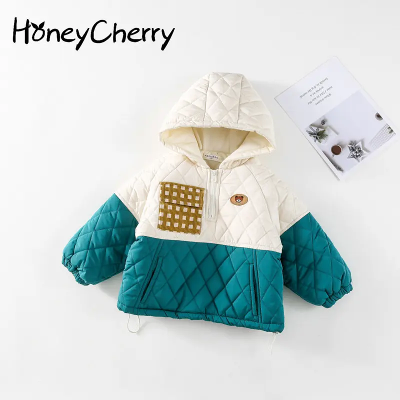 HoneyCherry Winter New Children's Color-blocking Hooded Thickened Padded Jacket Boy Winter Jacket
HoneyCherry Winter New Children's Color-blocking Hooded Thickened Padded Jacket Boy Winter Jacket