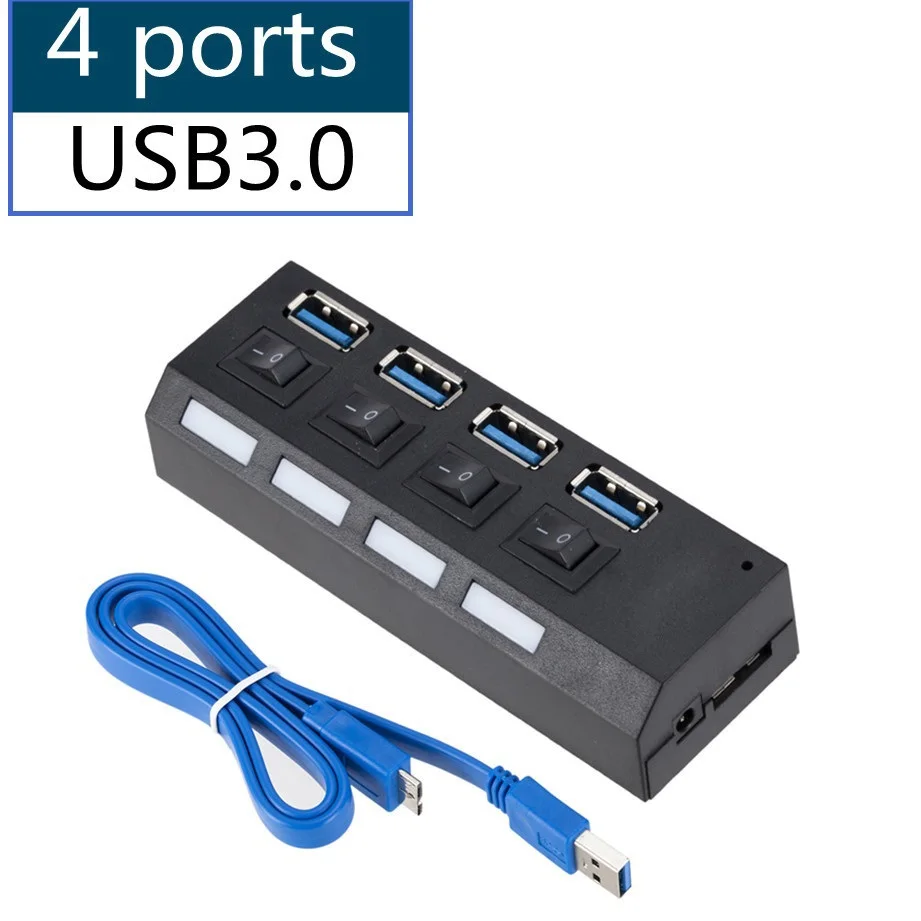 USB 3.0 hub USB hub 3.0 multiple USB splitter 3 Hab with power adapter 4-port multiple extender 2.0 USB3 hub with PC switch
USB 3.0 hub USB hub 3.0 multiple USB splitter 3 Hab with power adapter 4-port multiple extender 2.0 USB3 hub with PC switch