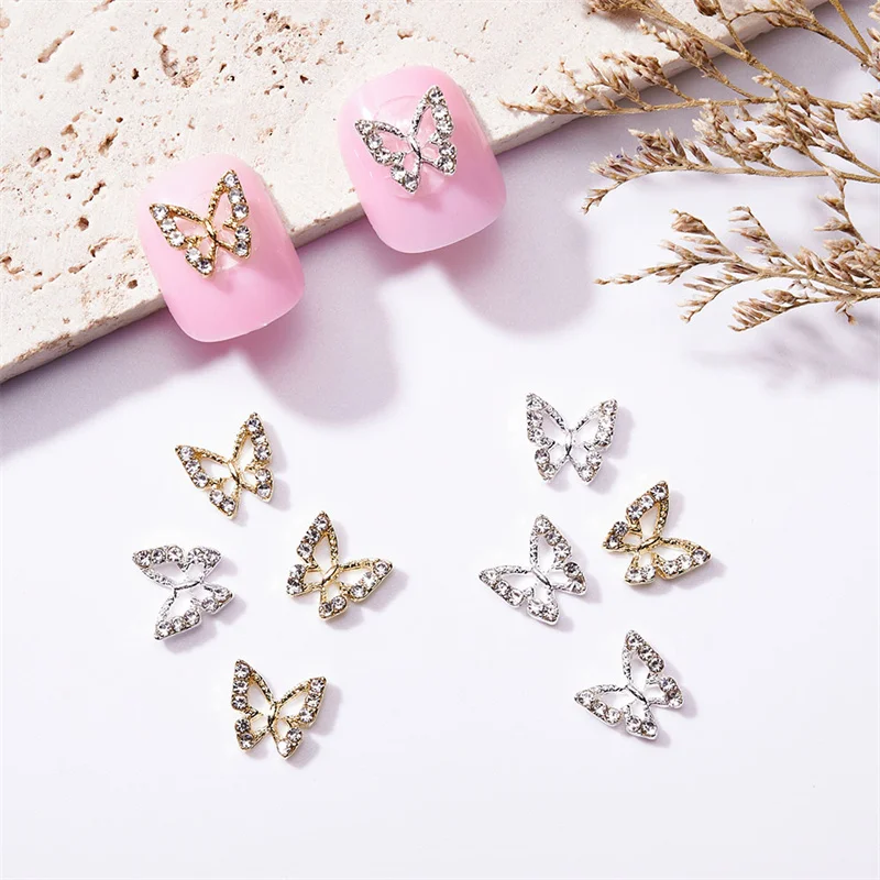10pcs Luxury Butterfly Love Cherry Nail Charms Jewelry Glitter Rhinestone Gold Silver Alloy Nail Supplies DIY Classic Nail Decor
10pcs Luxury Butterfly Love Cherry Nail Charms Jewelry Glitter Rhinestone Gold Silver Alloy Nail Supplies DIY Classic Nail Decor