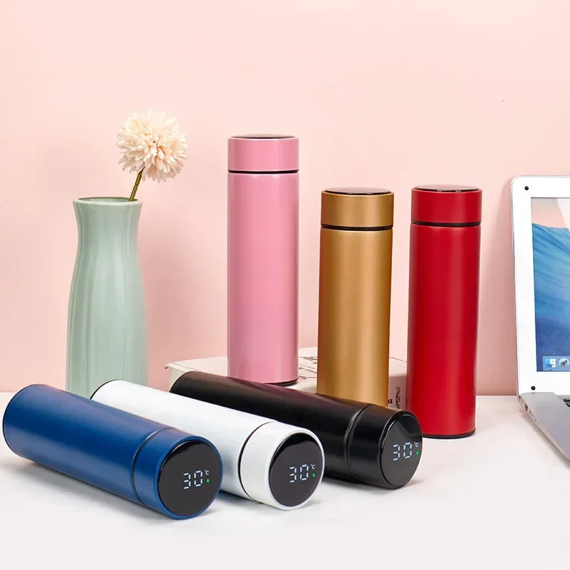 Stainless Steel Thermal Bottle 500ml with Digital Thermometer Led Hydro Flask Strip Cup Elderly Health Water Cup Coffee Mug
Stainless Steel Thermal Bottle 500ml with Digital Thermometer Led Hydro Flask Strip Cup Elderly Health Water Cup Coffee Mug