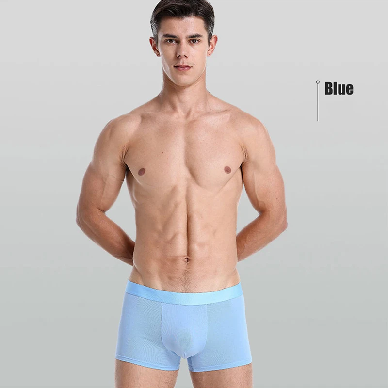 Seamless Men's Boxers Sexy Man Underwear Breathable Panties Solid Color Ice Silk U Pouch Underpants Male Boxer Shorts Trunk
Seamless Men's Boxers Sexy Man Underwear Breathable Panties Solid Color Ice Silk U Pouch Underpants Male Boxer Shorts Trunk