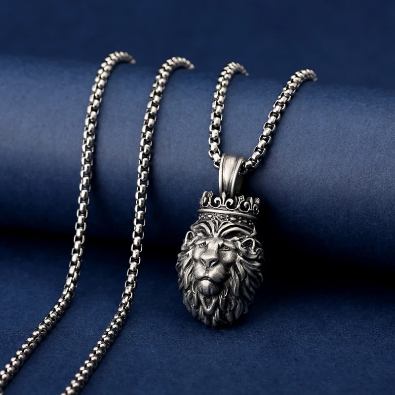 Hip Hop Rock Punk Retro Necklace Jewelry lion king ins Trendy Fashion Domineering Tin Alloy Material Titanium steel
Hip Hop Rock Punk Retro Necklace Jewelry lion king ins Trendy Fashion Domineering Tin Alloy Material Titanium steel