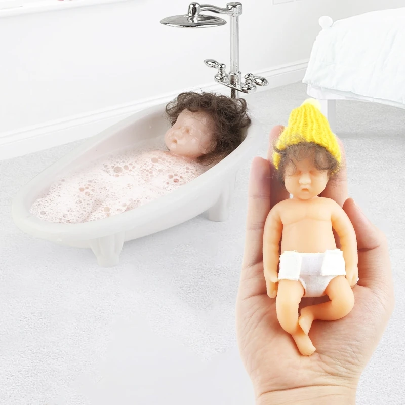 Миниатюрная кукла новорожденного ребенка реальный вид аксессуары для