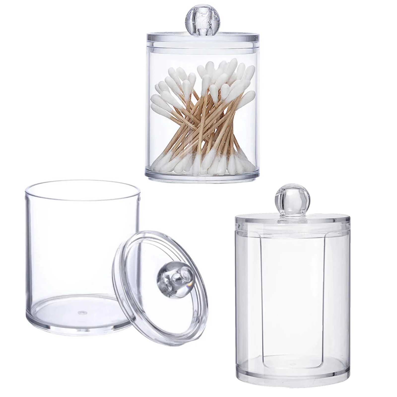 Акриловая коробка для хранения косметики, органайзер для макияжа, ватный тампон, держатель для ватных палочек, круглый контейнер для хранен... 
Акриловая коробка для хранения косметики, органайзер для макияжа, ватный тампон, держатель для ватных палочек, круглый контейнер для хранен...