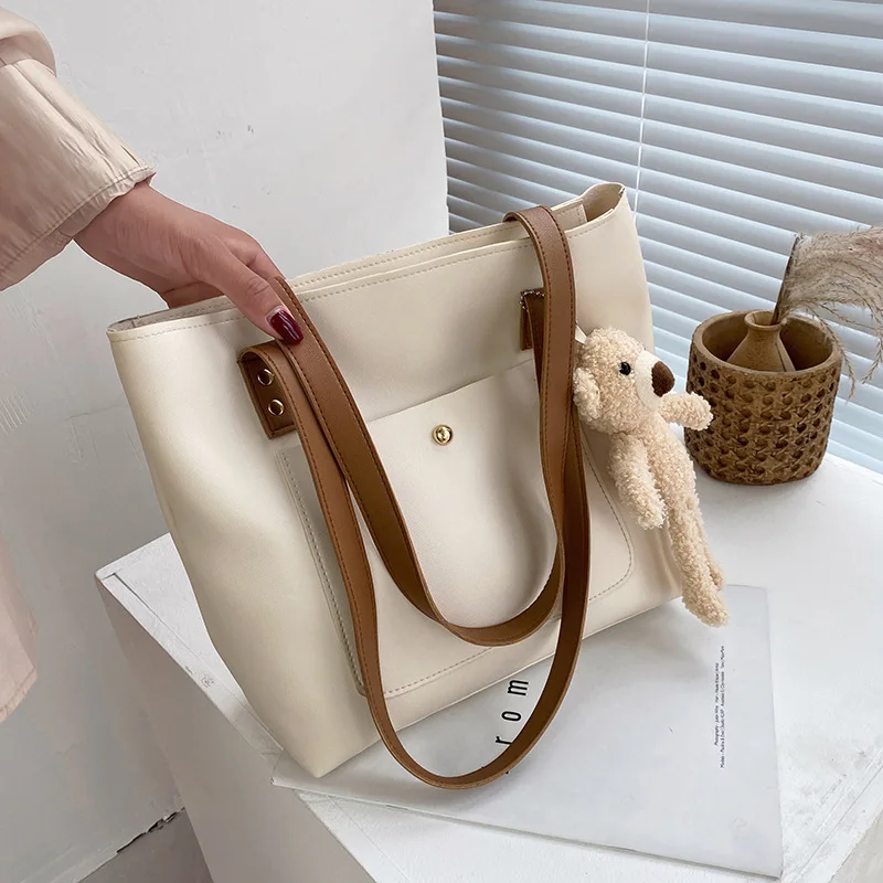 Women's Canvas Bags Bear Doll Solid Color Large-capacity Women's Bag New Handbags Messenger Bag Shoulder Bags Purses Dame sacs
Women's Canvas Bags Bear Doll Solid Color Large-capacity Women's Bag New Handbags Messenger Bag Shoulder Bags Purses Dame sacs