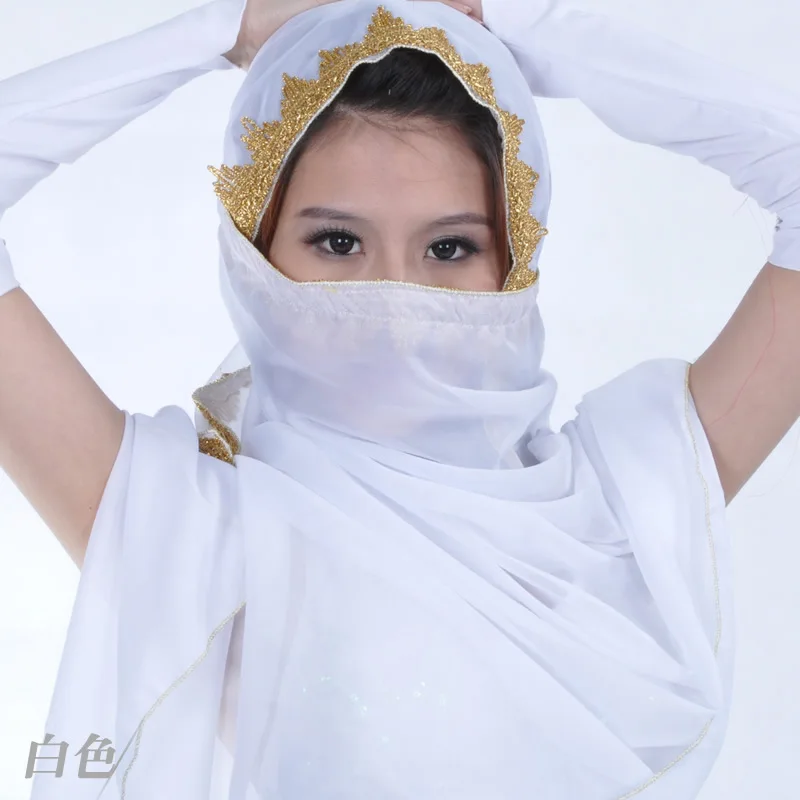 

Belly Dance Accessories Scarves Hand Throw Scarves Indian Dance Dance Headdress Performance Scarves Sequins Phnom Penh Headdress
