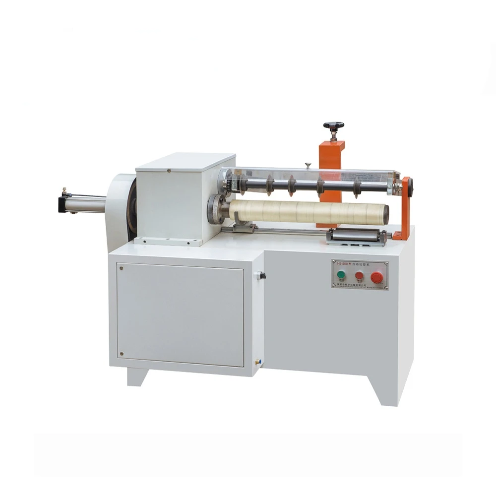 

HJ-500 Easy Operation Semi Automatic Pneumatic Multi Cutters Paper Tube Core Pipe Cutting Machine