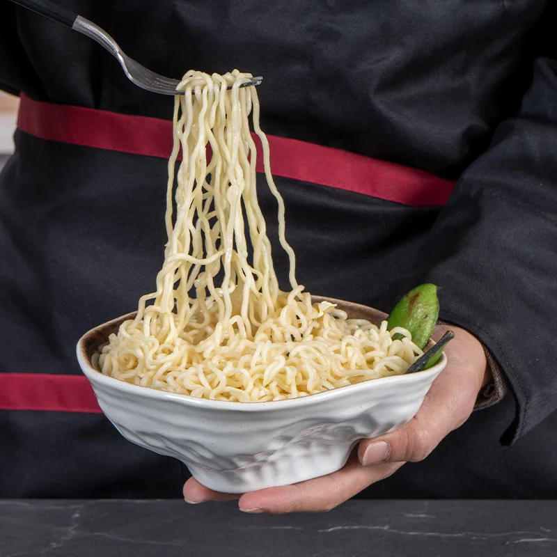 Japanese-style 6.5-inch irregular ceramic bowl restaurant mixed noodles salad dessert bowl retro soup rice bowl
Japanese-style 6.5-inch irregular ceramic bowl restaurant mixed noodles salad dessert bowl retro soup rice bowl
