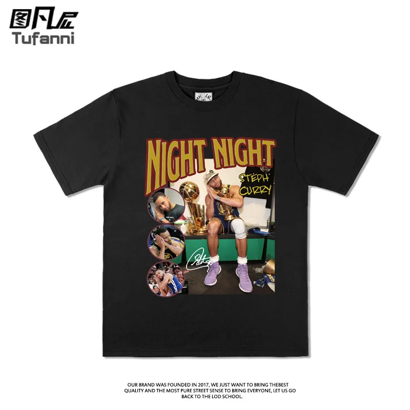 American retro warrior curry good night Memorial Summer Cotton basketball short sleeve T-shirt loose half sleeve T-shirt
American retro warrior curry good night Memorial Summer Cotton basketball short sleeve T-shirt loose half sleeve T-shirt