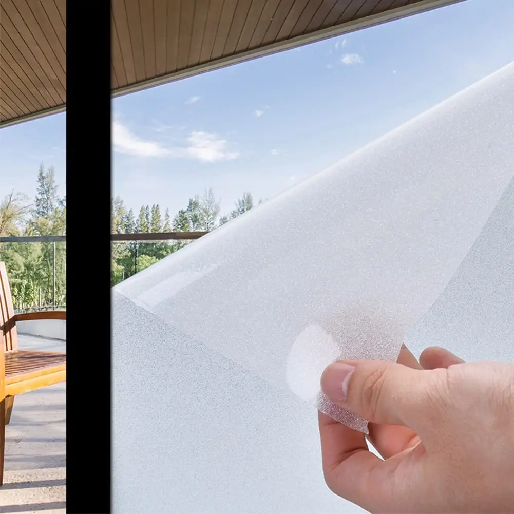 

Оконная пленка матовое стекло конфиденциальность без клея статическое Приклеивание для ванной не клеящееся солнцезащитное покрытие Термостойкое покрытие