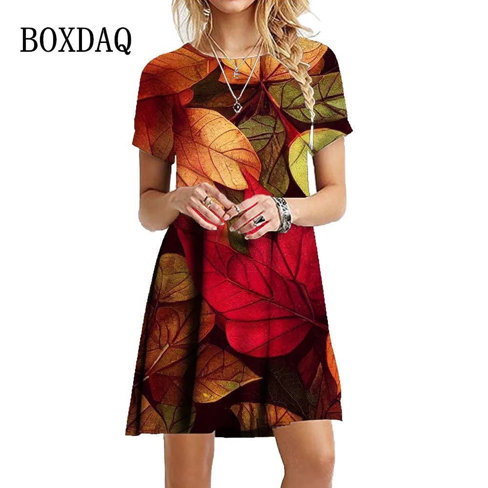 Colorful Leaves 3D Printed Dress For Women 2023 New Fashion Summer Natural Scenery Short Sleeve Oversized Dress Casual Clothing
Colorful Leaves 3D Printed Dress For Women 2023 New Fashion Summer Natural Scenery Short Sleeve Oversized Dress Casual Clothing