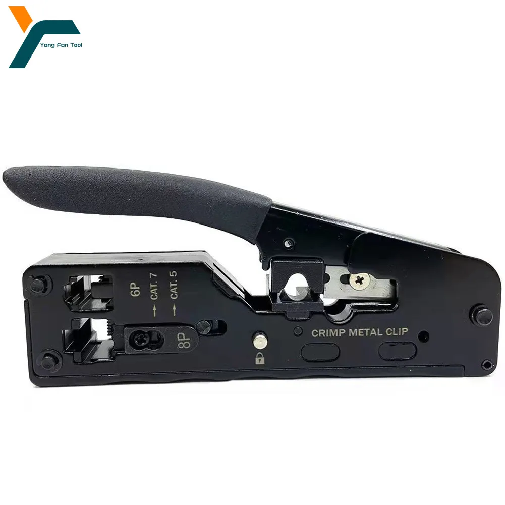 RJ45 Network Crimper Cable Stripper Dual-use Plier Cutter For Cat7 Cat6 Cat5 RJ11/12 8P/6P Ethernet Cable Connector Modular Plug
RJ45 Network Crimper Cable Stripper Dual-use Plier Cutter For Cat7 Cat6 Cat5 RJ11/12 8P/6P Ethernet Cable Connector Modular Plug