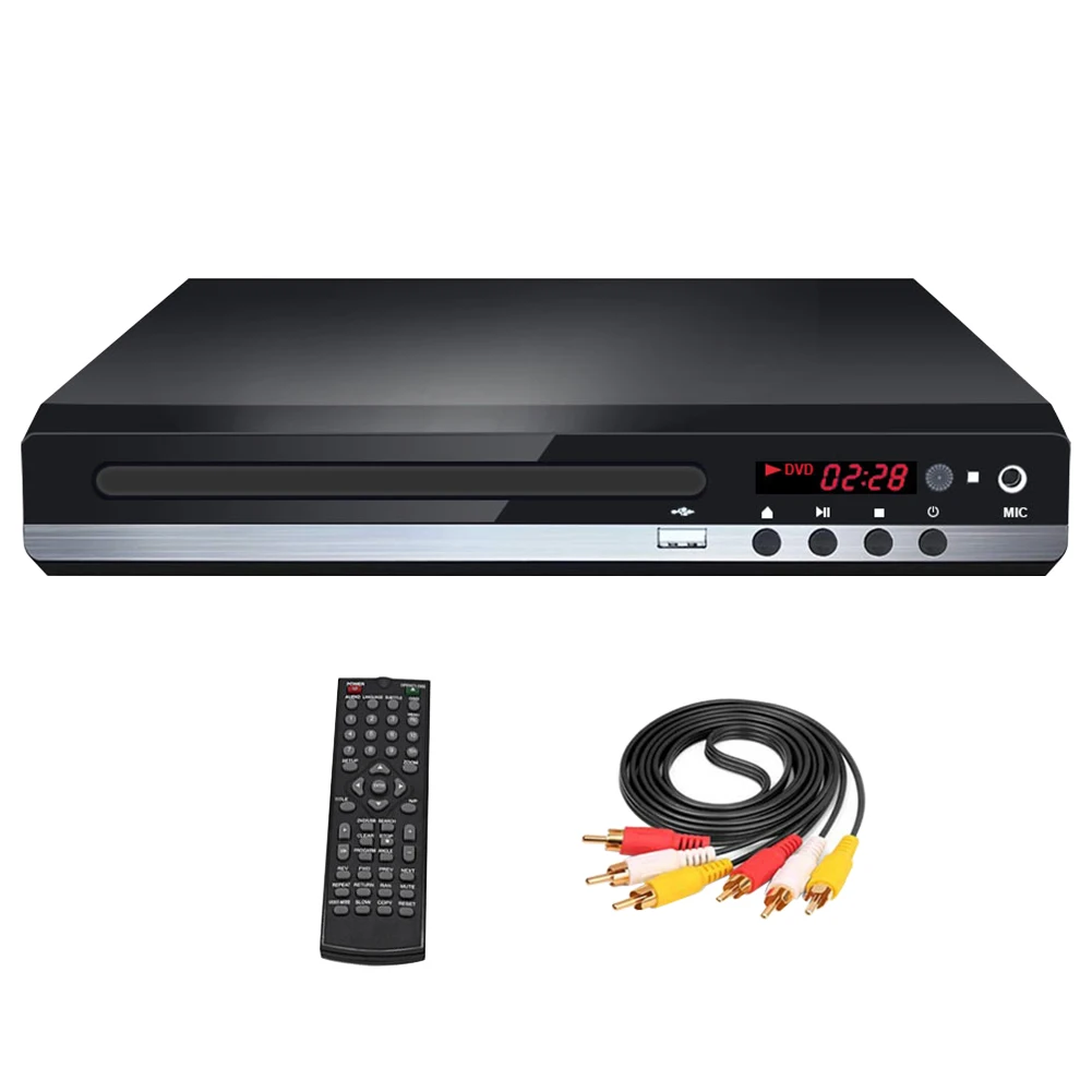 Metal Multi Format With Cable MIC Input Easy Install CD Home Portable Remote Control Karaoke DVD Player For TV US Plug USB
Metal Multi Format With Cable MIC Input Easy Install CD Home Portable Remote Control Karaoke DVD Player For TV US Plug USB