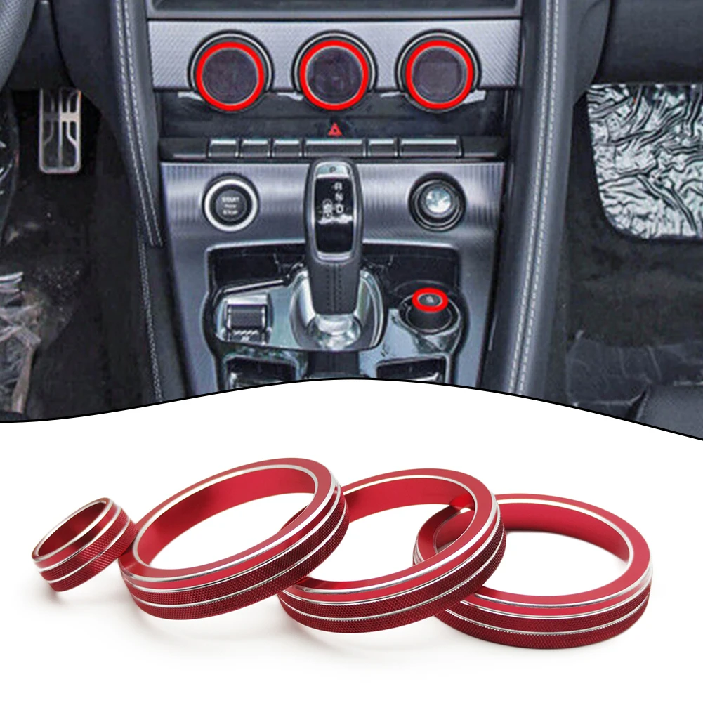1pc Red Aluminum Alloy Air Conditioning Volume Knob Trim Ring For Jaguar F-TYPE 2013-2022 Car Decoration Accessories
1pc Red Aluminum Alloy Air Conditioning Volume Knob Trim Ring For Jaguar F-TYPE 2013-2022 Car Decoration Accessories