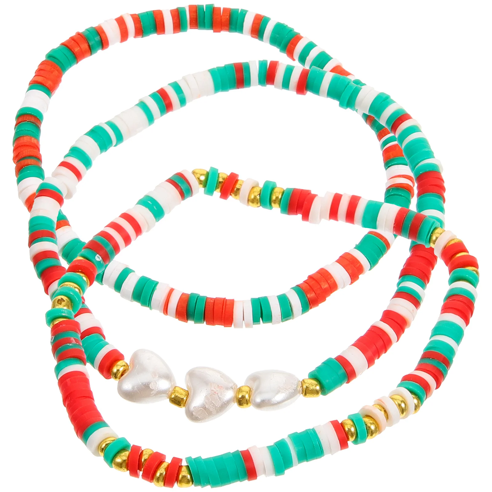 3 Pcs Gift Christmas Bracelet Girl Charm Clay Bead Imitation Pearls Beaded Bracelets
3 Pcs Gift Christmas Bracelet Girl Charm Clay Bead Imitation Pearls Beaded Bracelets