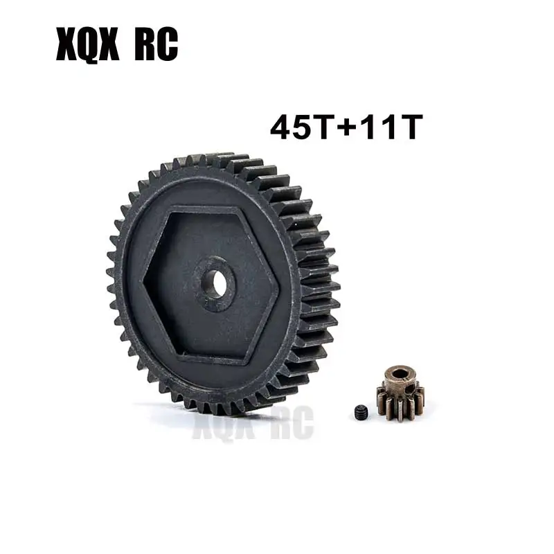 Harden Steel Spur Gear 45T 0.8M 32P #8053 11T motor teeth For 1/10 RC Model Crawler TRX TRX -4 TRX 4 TRX -6
Harden Steel Spur Gear 45T 0.8M 32P #8053 11T motor teeth For 1/10 RC Model Crawler TRX TRX -4 TRX 4 TRX -6