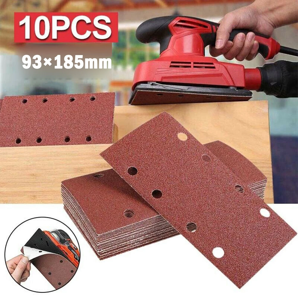 10Pcs 93x185mm Square Sandpaper 8-hole Hook Loop Flocking Abrasive Polishing Power Tool Wood/Metal/Auto Grinding Sandpaper
10Pcs 93x185mm Square Sandpaper 8-hole Hook Loop Flocking Abrasive Polishing Power Tool Wood/Metal/Auto Grinding Sandpaper