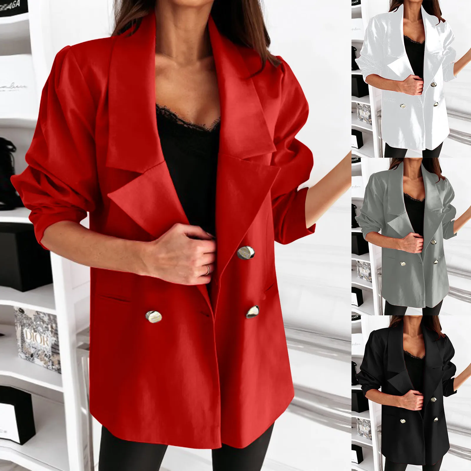 Women's Casual Light Weight Thin Jacket Slim Coat Long Sleeve Blazer Office Business Pockets Coats Jacket Furry Women Coats 
Women's Casual Light Weight Thin Jacket Slim Coat Long Sleeve Blazer Office Business Pockets Coats Jacket Furry Women Coats