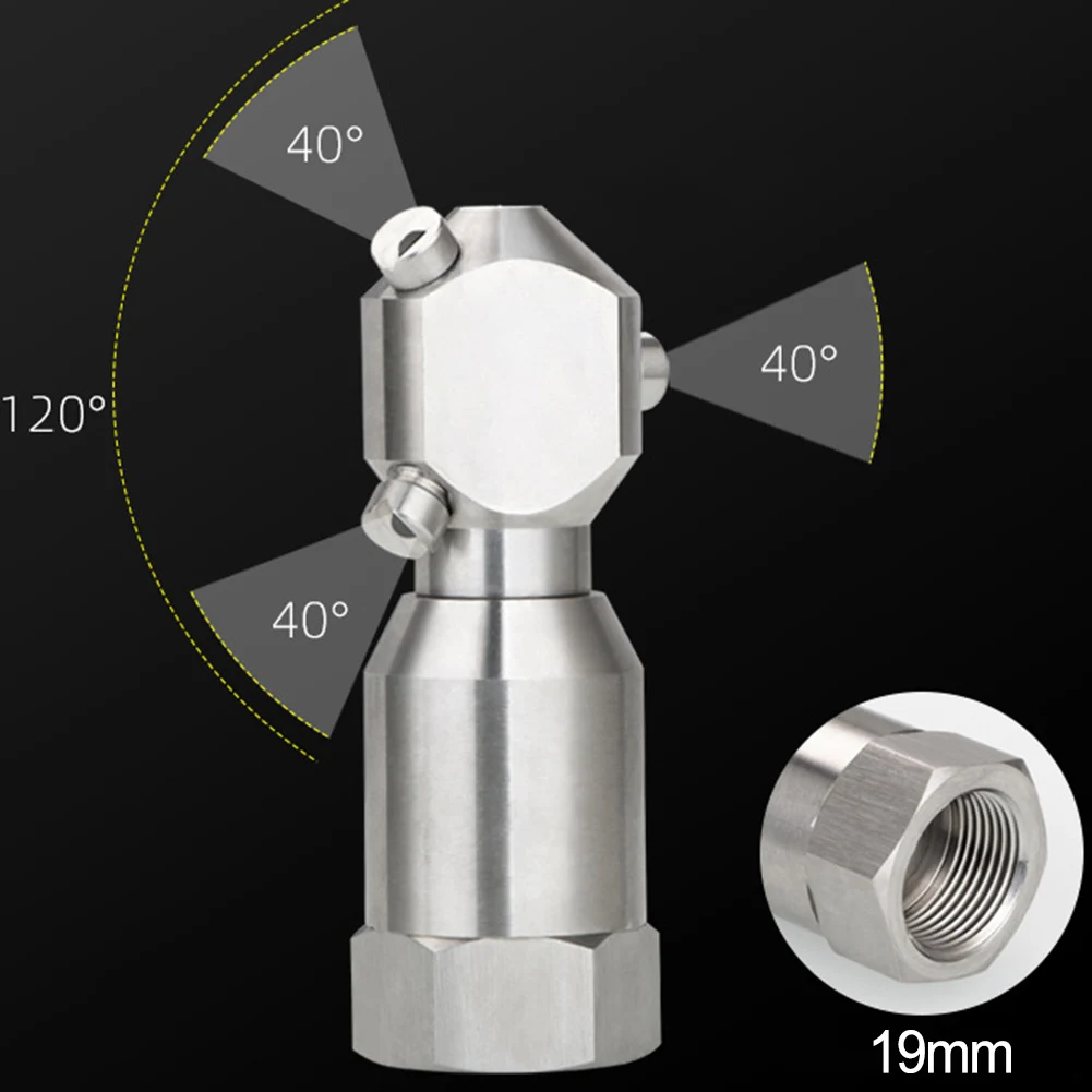 360 Degree Stainless Steel Rotating Tank Washing Spray Nozzle Cleaning Nozzle For Garden Watering System Industry Irrigation
360 Degree Stainless Steel Rotating Tank Washing Spray Nozzle Cleaning Nozzle For Garden Watering System Industry Irrigation