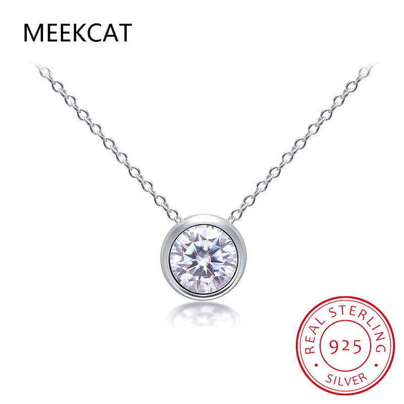 Moissanite 1CT D Color VVS1 EX Necklace for Women 925 Sterling Silver Diamond Pendant Necklace Fine Anniversary Jewelry MSN003
Moissanite 1CT D Color VVS1 EX Necklace for Women 925 Sterling Silver Diamond Pendant Necklace Fine Anniversary Jewelry MSN003
