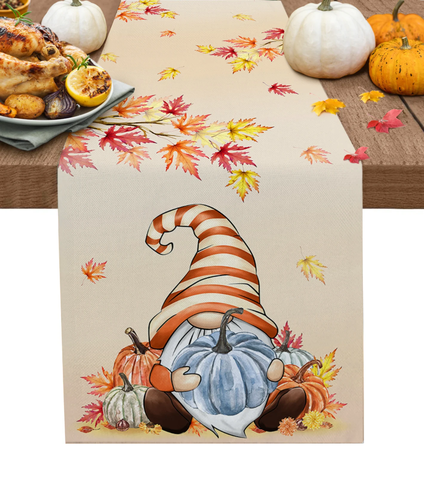 Thanksgiving Autumn Leaves Gnomes Table Runner Cotton Linen Wedding Dinner Decor Table Flag Holiday Home Tea Table Decoration
Thanksgiving Autumn Leaves Gnomes Table Runner Cotton Linen Wedding Dinner Decor Table Flag Holiday Home Tea Table Decoration