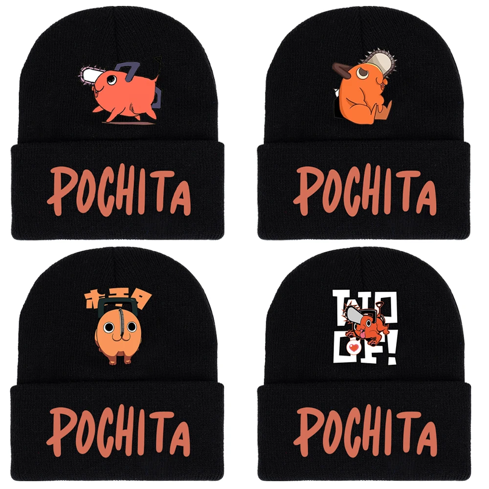 Cartoon Chainsaw Man Anime Knitted Hat Embroidery Black Autumn Winter Keep Warm Cotton Cap Kawaii Printing Melon Hats Xmas Gift
Cartoon Chainsaw Man Anime Knitted Hat Embroidery Black Autumn Winter Keep Warm Cotton Cap Kawaii Printing Melon Hats Xmas Gift