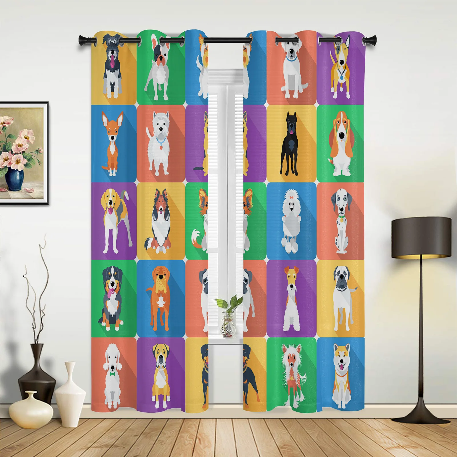Cartoon Pet Dog Curtains for Bedroom Living Room Drapes Kitchen Children's Room Window Curtain Modern Home Decor
Cartoon Pet Dog Curtains for Bedroom Living Room Drapes Kitchen Children's Room Window Curtain Modern Home Decor