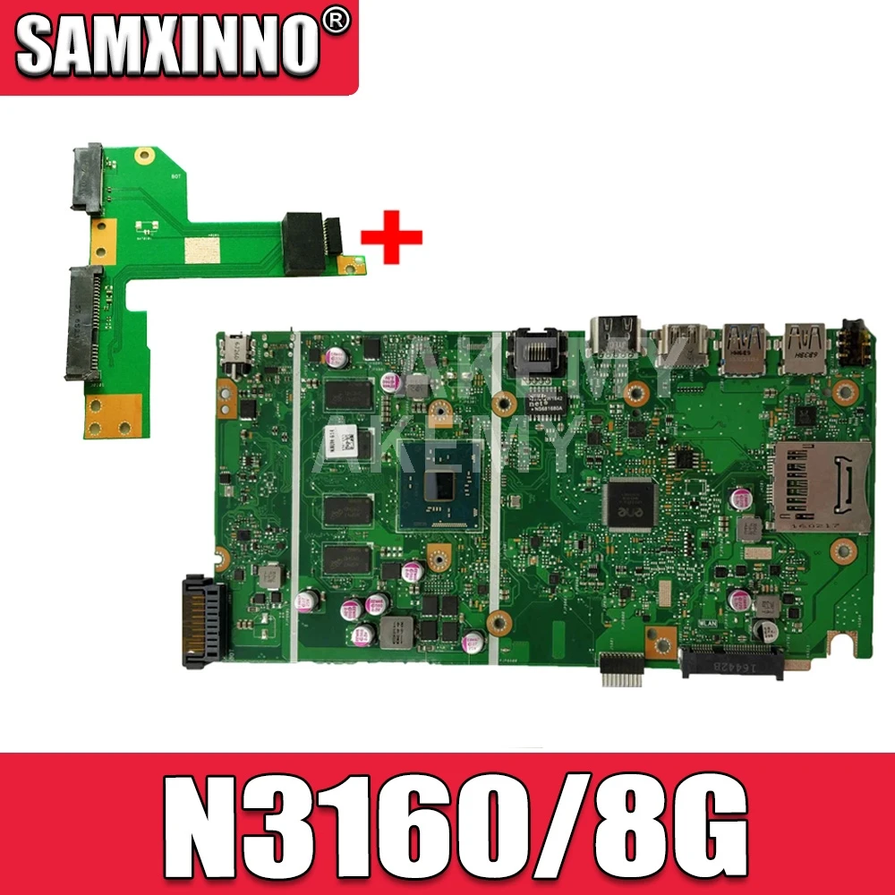 SAMXINNO для ASUS VivoBook Max X541NA-PD1003Y материнская плата для ноутбука X541NA системная плата X541N тест материнской платы 100% ОК N3160U 8 ГБ ОЗУ
SAMXINNO для ASUS VivoBook Max X541NA-PD1003Y материнская плата для ноутбука X541NA системная плата X541N тест материнской платы 100% ОК N3160U 8 ГБ ОЗУ