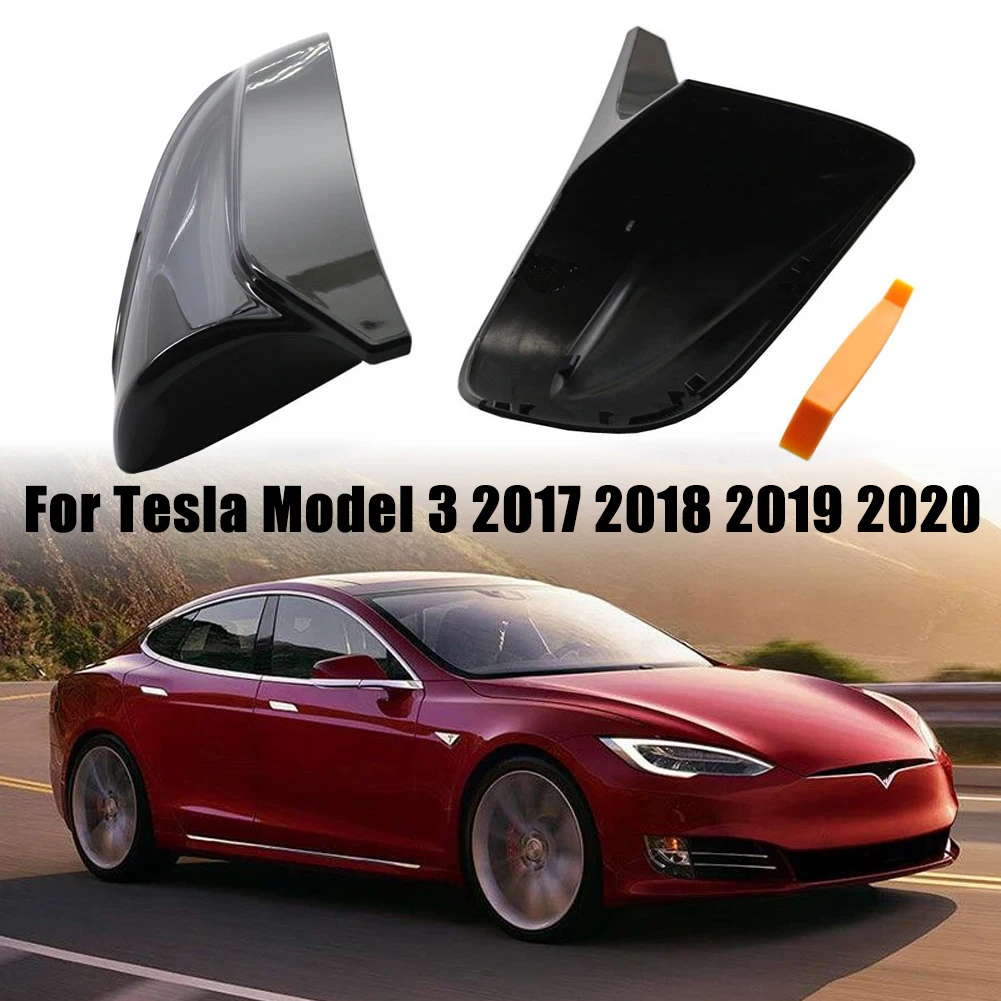 2X Gloss Black Car Side Rear View Mirror Cover Cap For Tesla Model 3 2017 - 2020 Car Accessories Car Light Protection Cover
2X Gloss Black Car Side Rear View Mirror Cover Cap For Tesla Model 3 2017 - 2020 Car Accessories Car Light Protection Cover