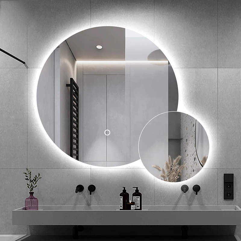 Clear No Fog Bathroom Mirror Led Light And Bluetooth Aesthetic Double Bathroom Mirror Modern Custom Espejo Pared Indoor Supplies
Clear No Fog Bathroom Mirror Led Light And Bluetooth Aesthetic Double Bathroom Mirror Modern Custom Espejo Pared Indoor Supplies