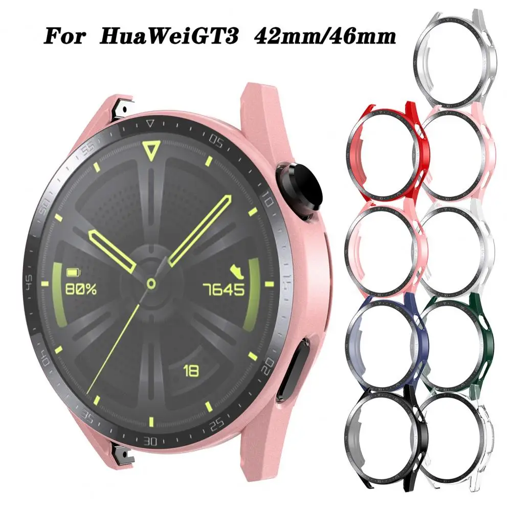

Защитный чехол для часов Huawei Watch GT3 42/46 мм с гальваническим покрытием и защитой от царапин