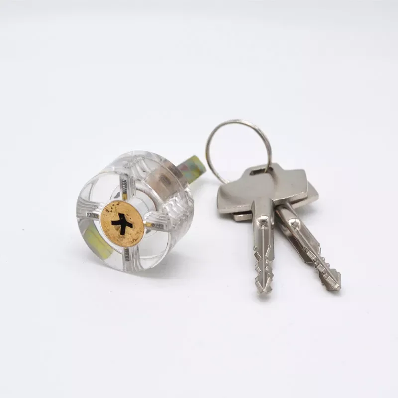 

Transparent Lock Pick Visible Training Skill Cutaway Inside Copper Padlock Locksmith Supplies Lock Pick Set